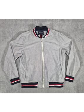 Denim & Flower Ricky Singh Bomber Jacket Gray Men’s Size L